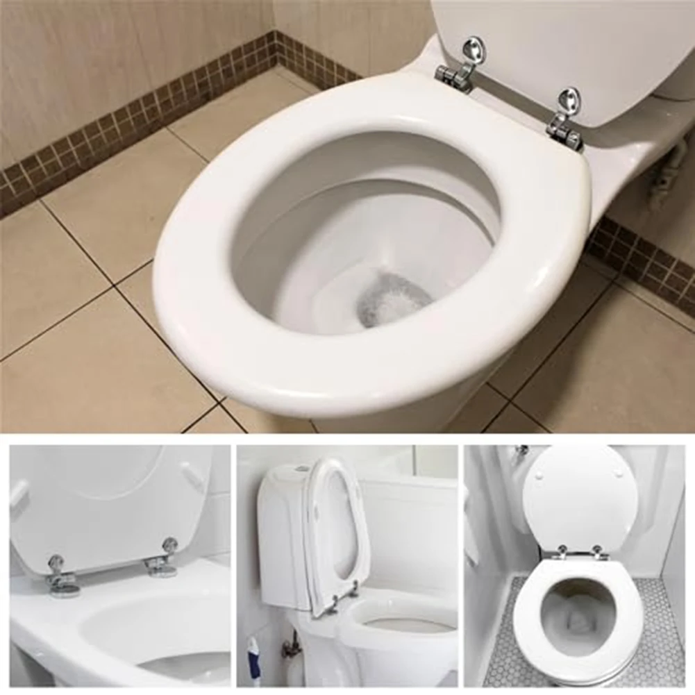 Toilet Seat Hinge Replacement Parts Toilet Lid Fixing With Soft Close Mechanism Mountings Hinge With Screws Bolts And Nuts ﻿