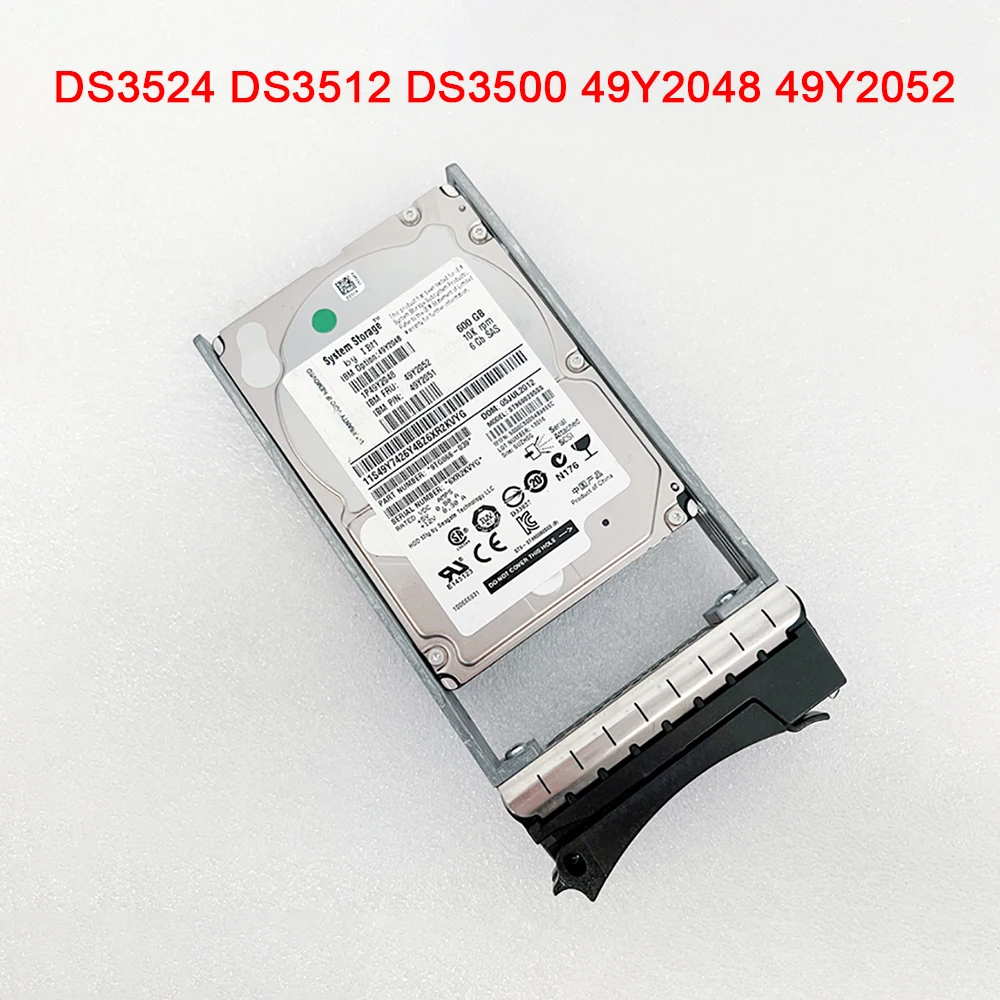 

Для IBM DS3524 DS3512 DS3500 49Y2048 49Y2052 5220 600G 10K SAS 2,5 "серверный жесткий диск