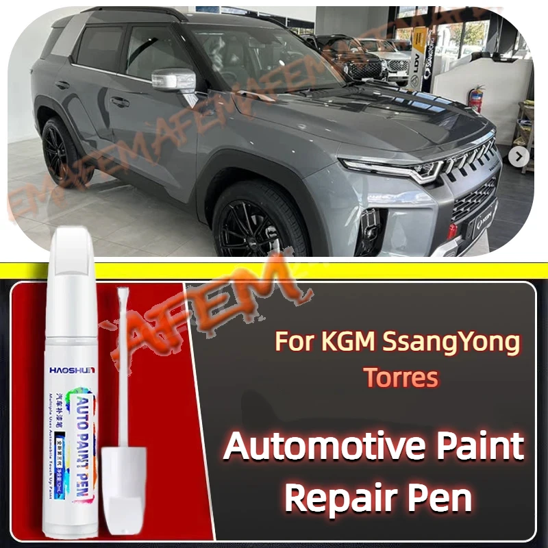 Bolígrafo de pintura para reparación de arañazos de coche, removedor de arañazos de pintura KGM SsangYong Torres, accesorios para el cuidado de la pintura del coche