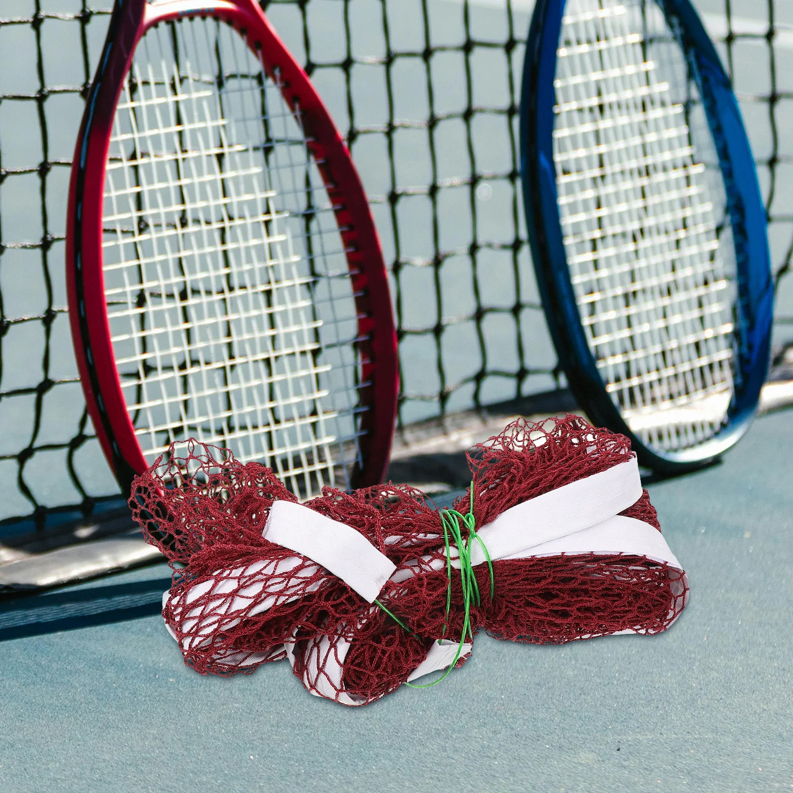 

Standard Badminton Net Polyester Material Heavy Duty for Outdoor Sports Portable Lightweight Ideal for Backyard Practice Games