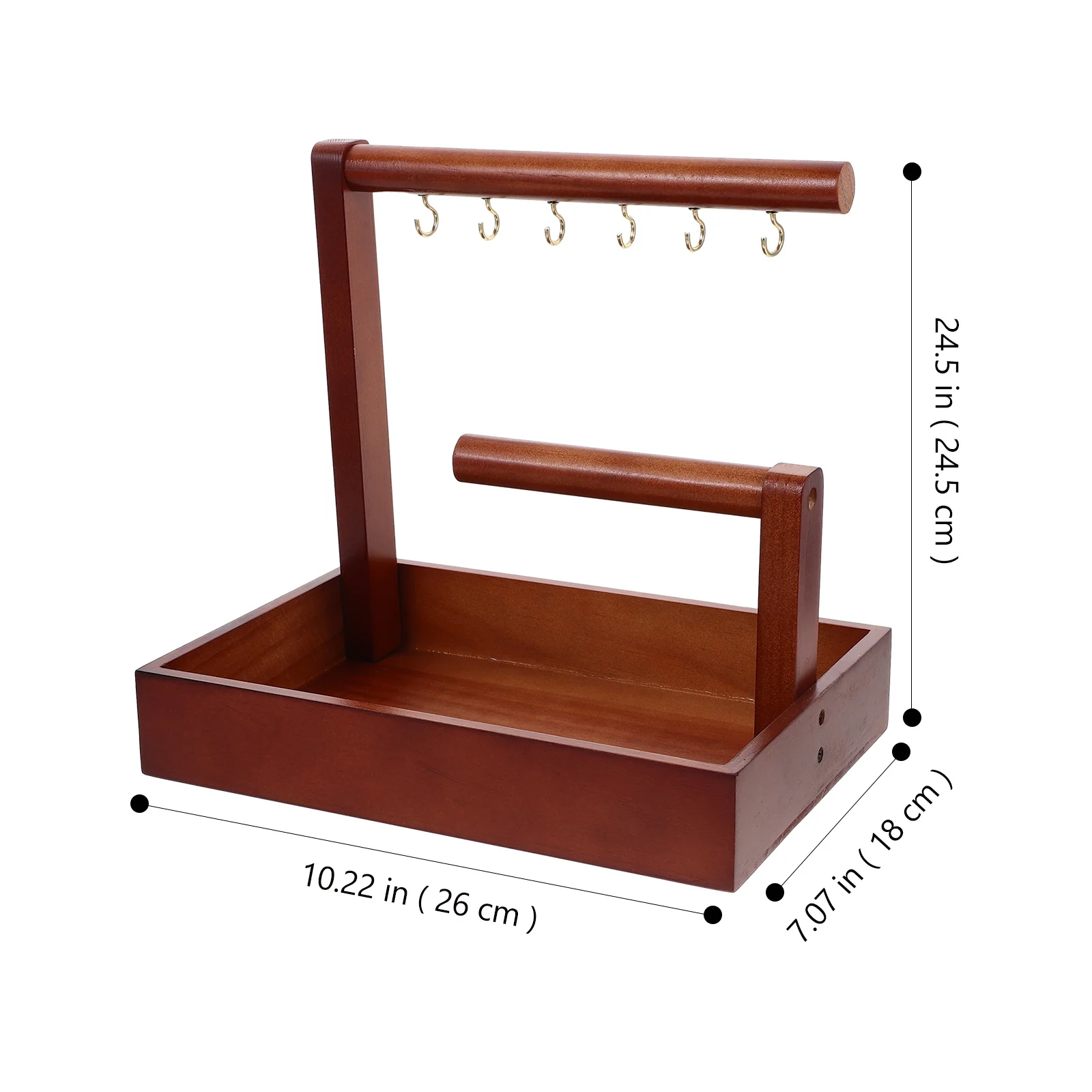 

Подставка для ювелирных изделий, держатель для браслета, деревянный органайзер, твердый деревянный материал, устойчивая к деформации, декоративная стойка для ювелирных изделий