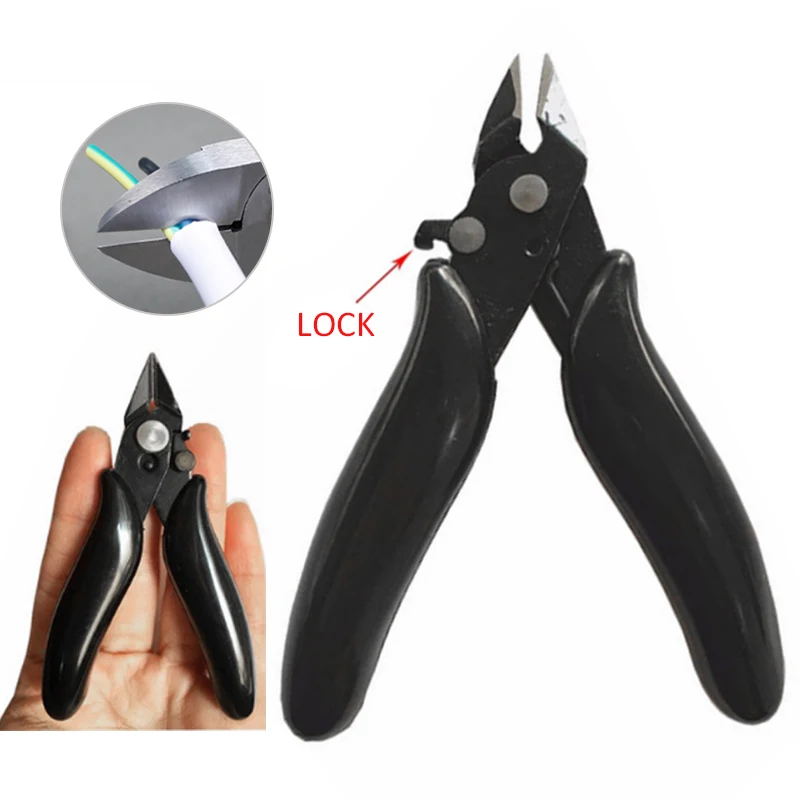 3.5 Inch Kìm Nhỏ Mềm Mại Cắt Điện Tử Kìm Mini Cắt Dây Dây Cách Nhiệt Cao Su Tay Cầm Mô Hình Dụng Cụ Cầm Tay