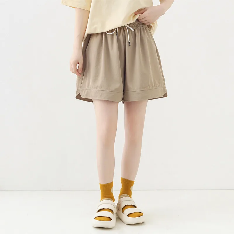 

Летние прохладные текстурированные базовые спортивные брюки с эффектом похудения, повседневные брюки для женщин из полиэфирного волокна