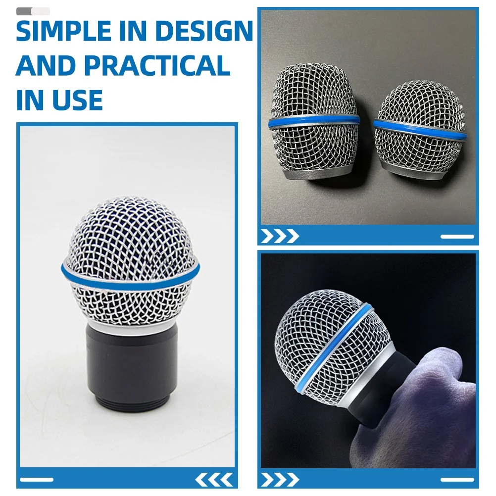 8 قطعة حلقة شبكة الميكروفون المطاطية اللاسلكية Mic واقية استبدال ملحق لأداء مرحلة مؤتمر Ktv
