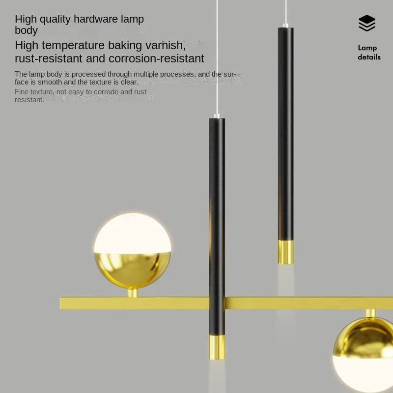 

Modern LED Dining Table Lighting Luxury Suspension Chandelier for Living Room Kitchen Ceiling Pendant Hanging Lamp