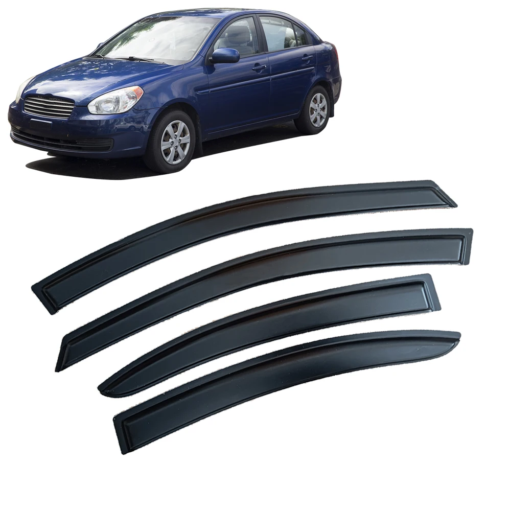 

Window Visor for Hyundai ACCENT Sedan 2006 2007 2008 2009 2010 Wind Deflectors Rain Guards Door Visor Vent Shades Ventvisor