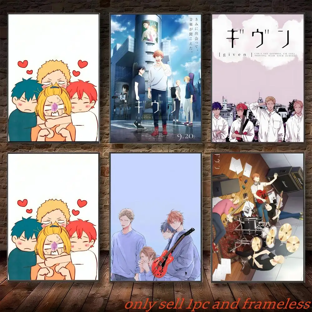 Boys Love Cartoon Comic G-Given Poster Poster painting with prints Home bedroom living room decoration gift