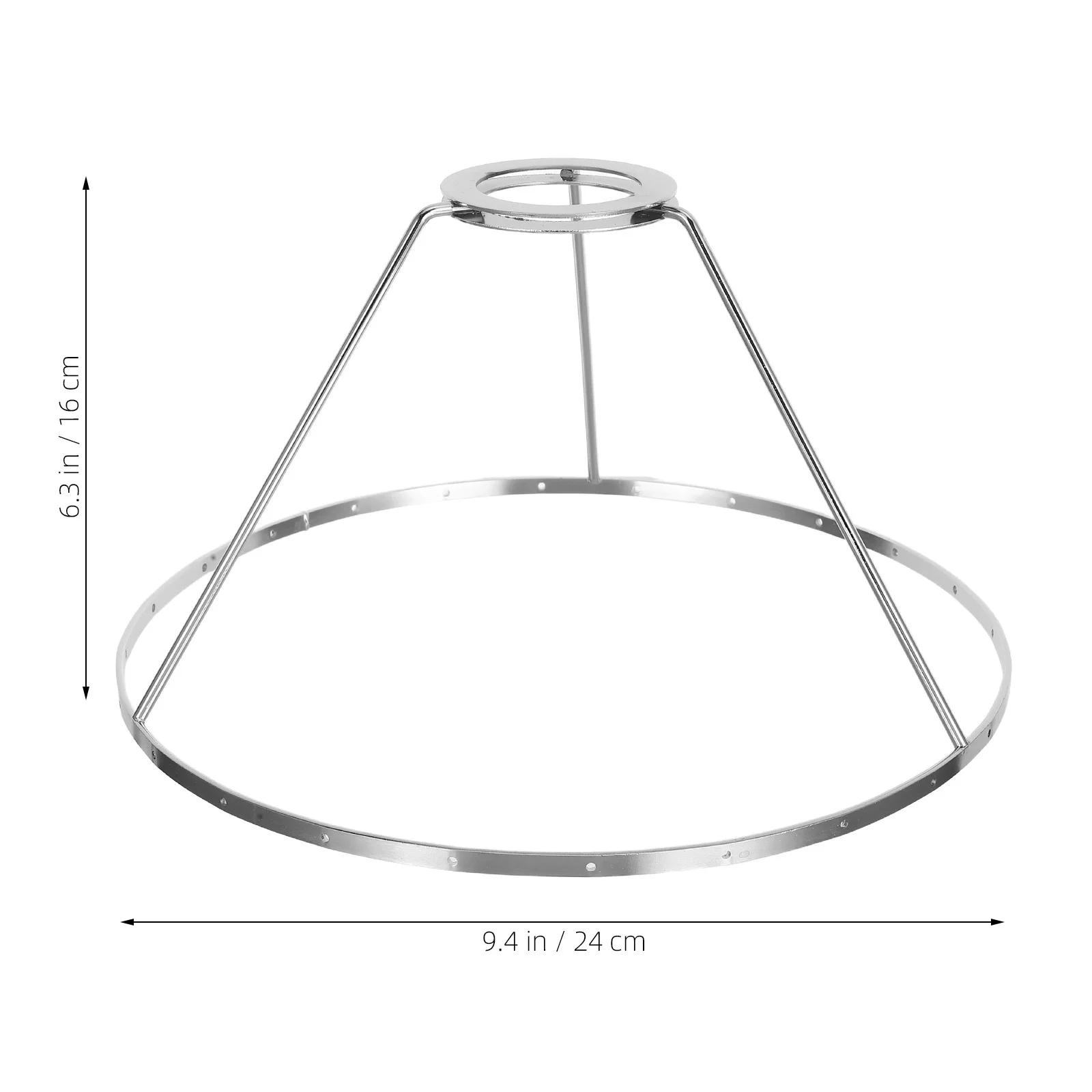 24pcs Frame With Shell Design Holes For Diy Pendant Lamp Table Light Chandelier Lighting Fixture Cage Kit Harp