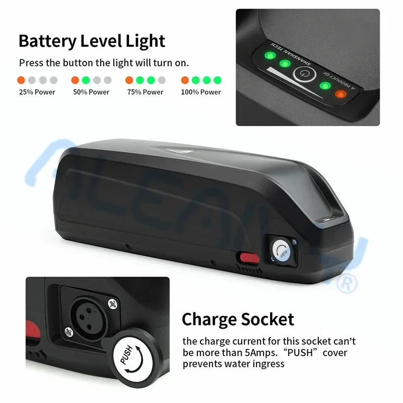 Hailong electric bicycle polyester DP-9, BMS 18650 battery, 1000W lithium-ion battery 36V 48V 52V 20AH 20AH durable+charger