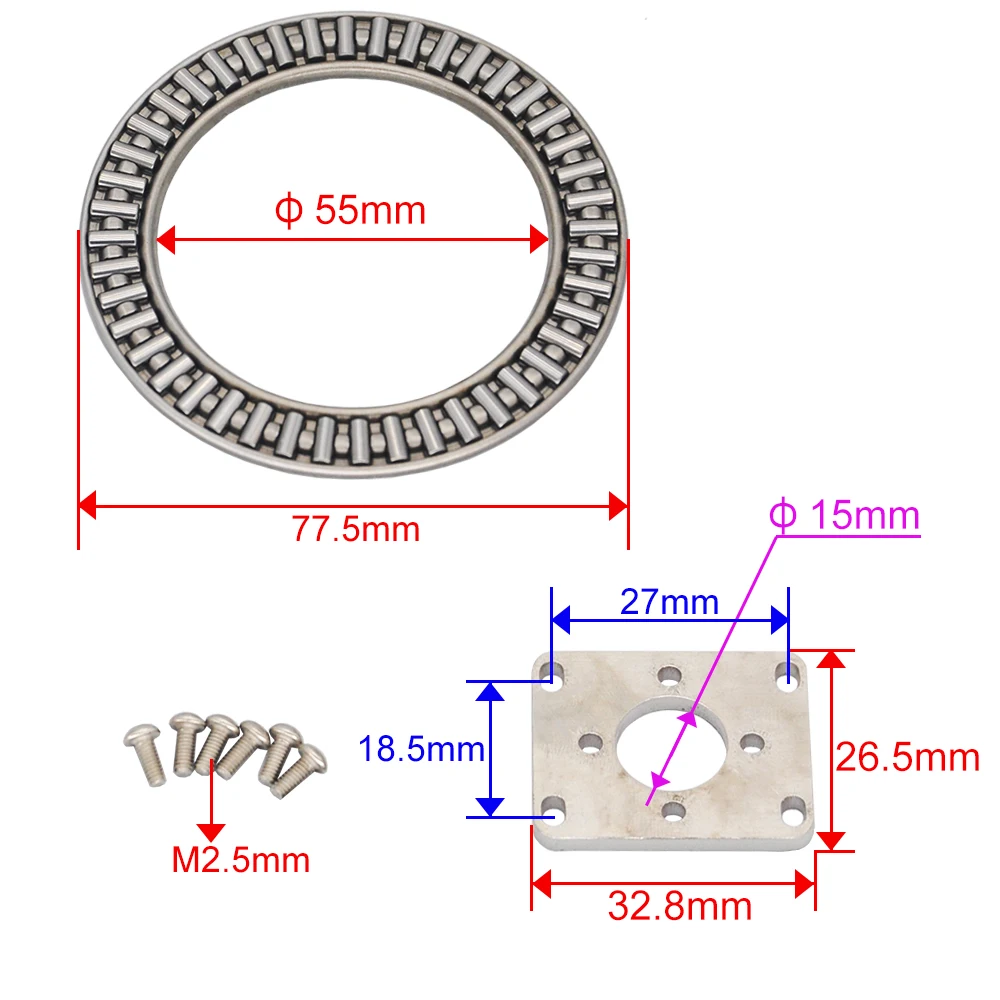 Double E EC160E RC Slewing Ring Upgrade Axial Roller Bearing For E010 E111 Remote Control Excavator Toy Accessories