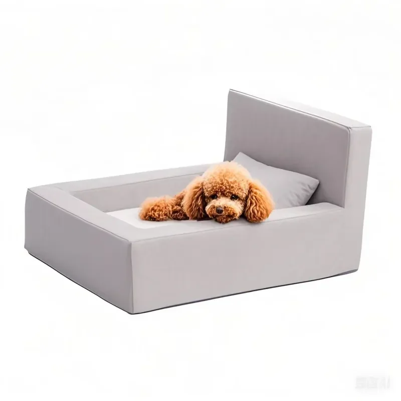 Luxurious Memory Foam Plush & Polar Fleece Pet Bed Helps Correct Bones and for All Dogs
