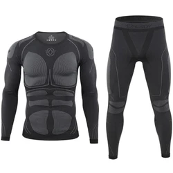 Intimo termico tattico stretto senza cuciture da uomo funzione Sport all'aria aperta allenamento traspirante ciclismo intimo termico 3XL mutandoni