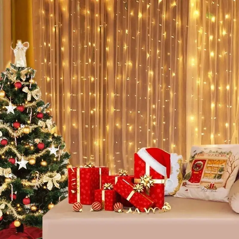 USB String Lights Holiday Wedding Fairy Light Garland Lights for Bedroom 3/4/6M Remote Control Curtain LED Christmas Decoration image 2