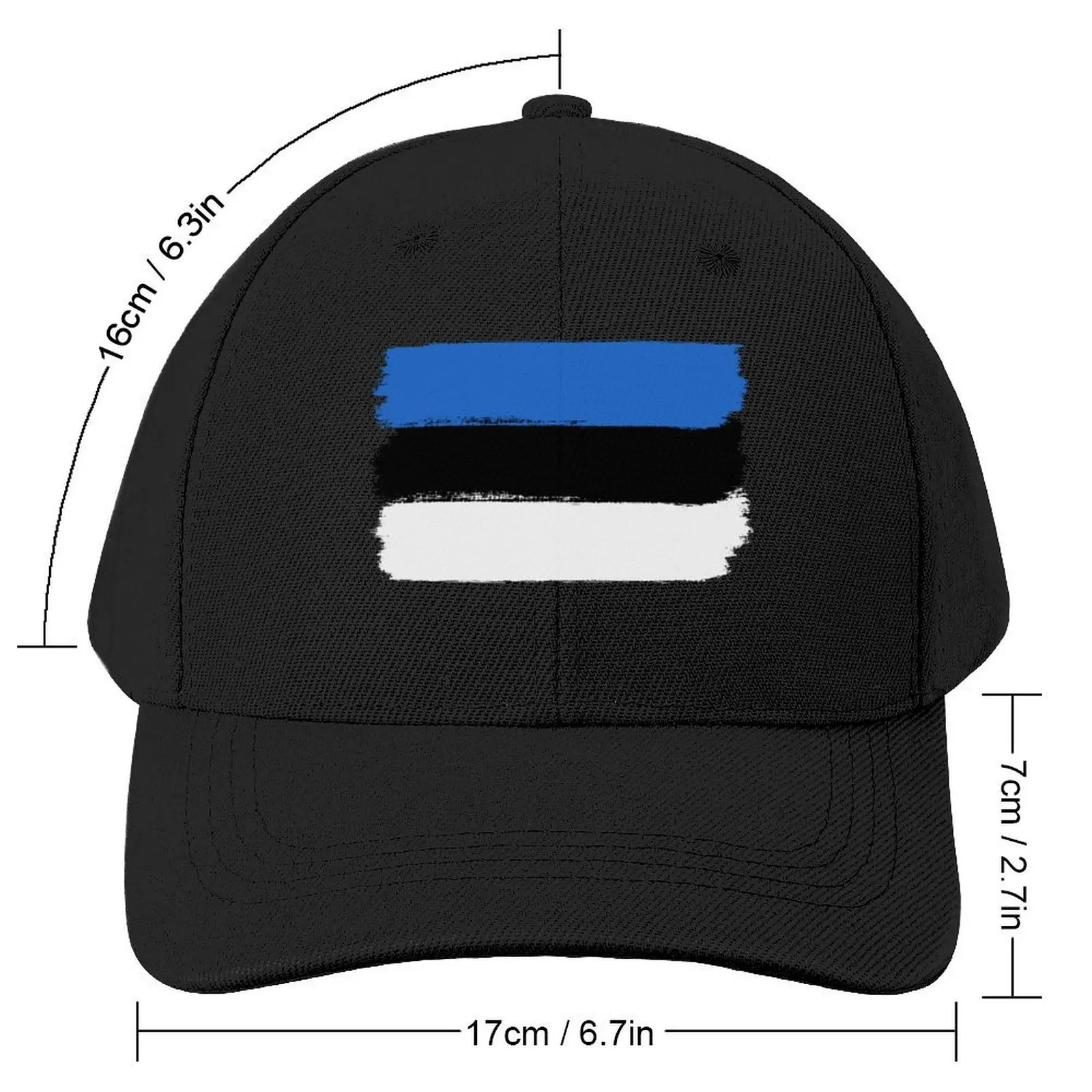 Estonia flag used look Baseball Cap Luxury Brand Golf Wear Women's Golf Wear Men's