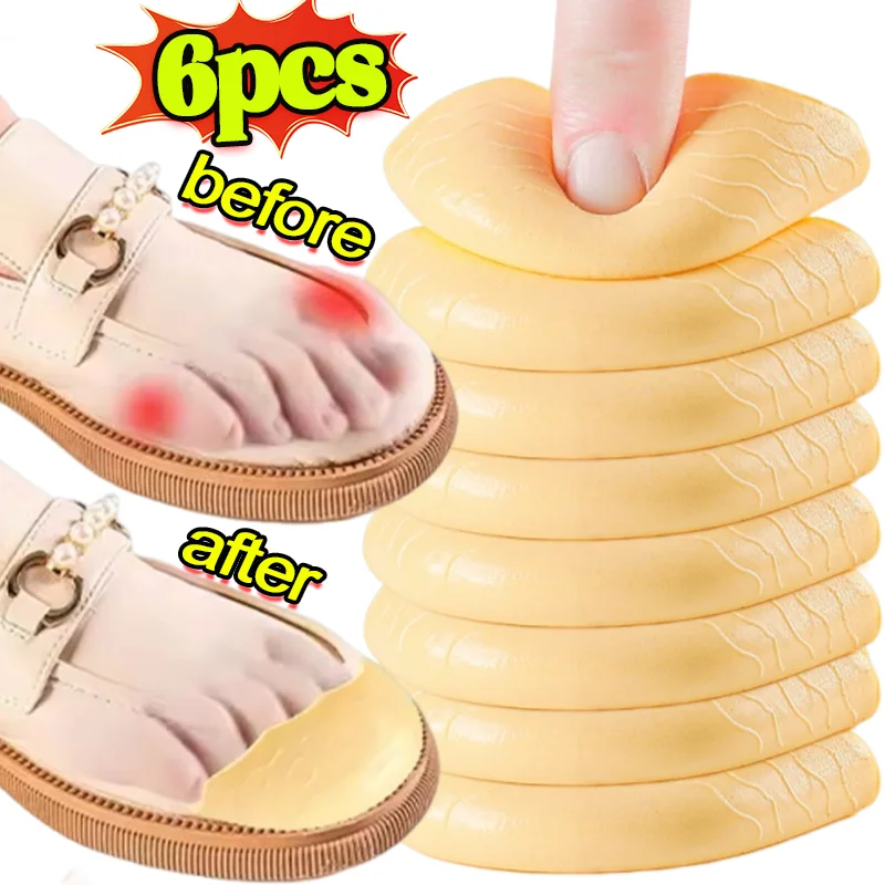 Toe Plug Soft Sponge Half Insoles Reusable Toe Filler Inserts for Shoes Adjustable Too Big Foot Brace Pads Unisex Shoe Inserts