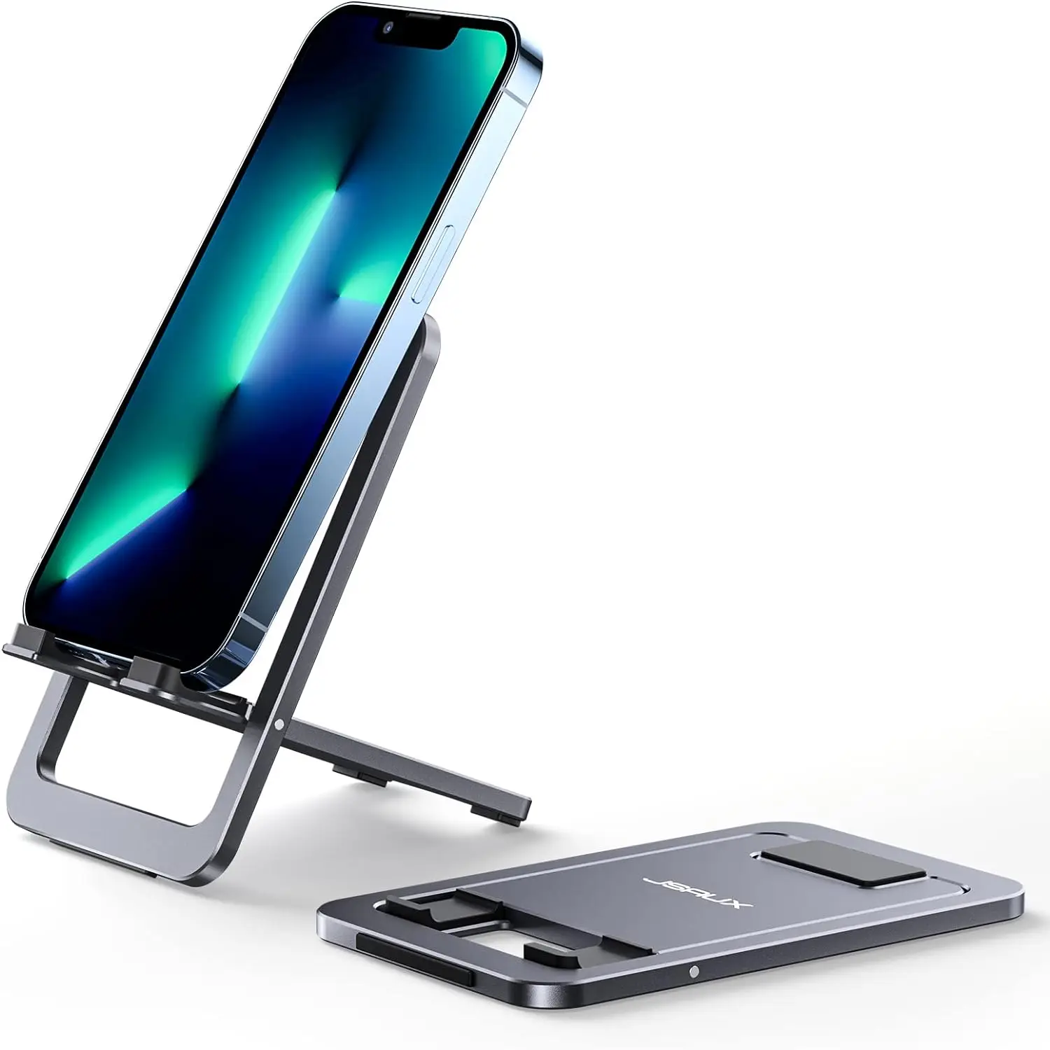 Universal New Desktop Multi-Angle Folding Mobile Phone Holder Metal + Plastic Tablet Stand Portable For Iphone Xiaomi Redmi