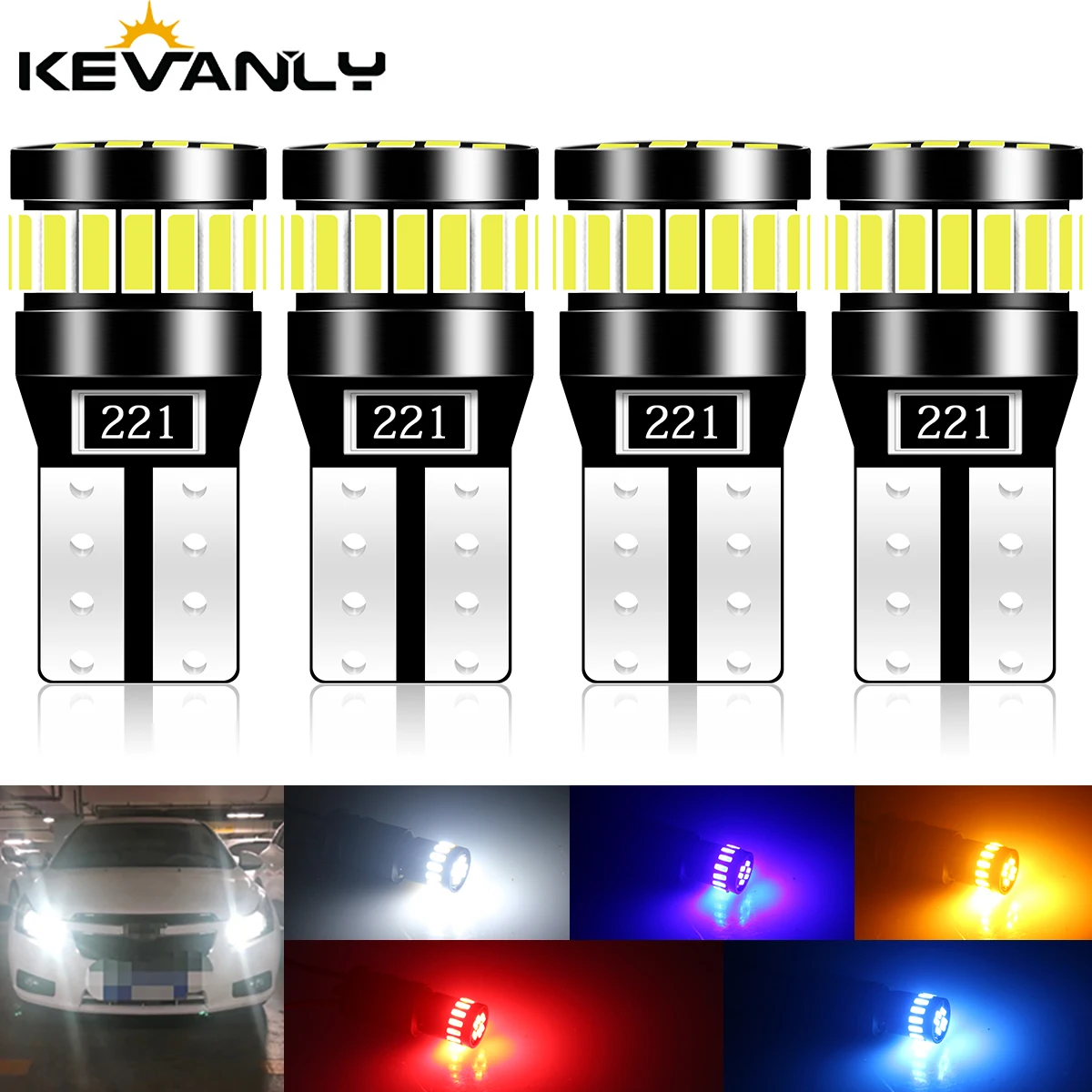 

W5W T10 24SMD LED Bulbs 2x Canbus Error Free - Interior Dome Map Reading Parking Position Light Bulbs
