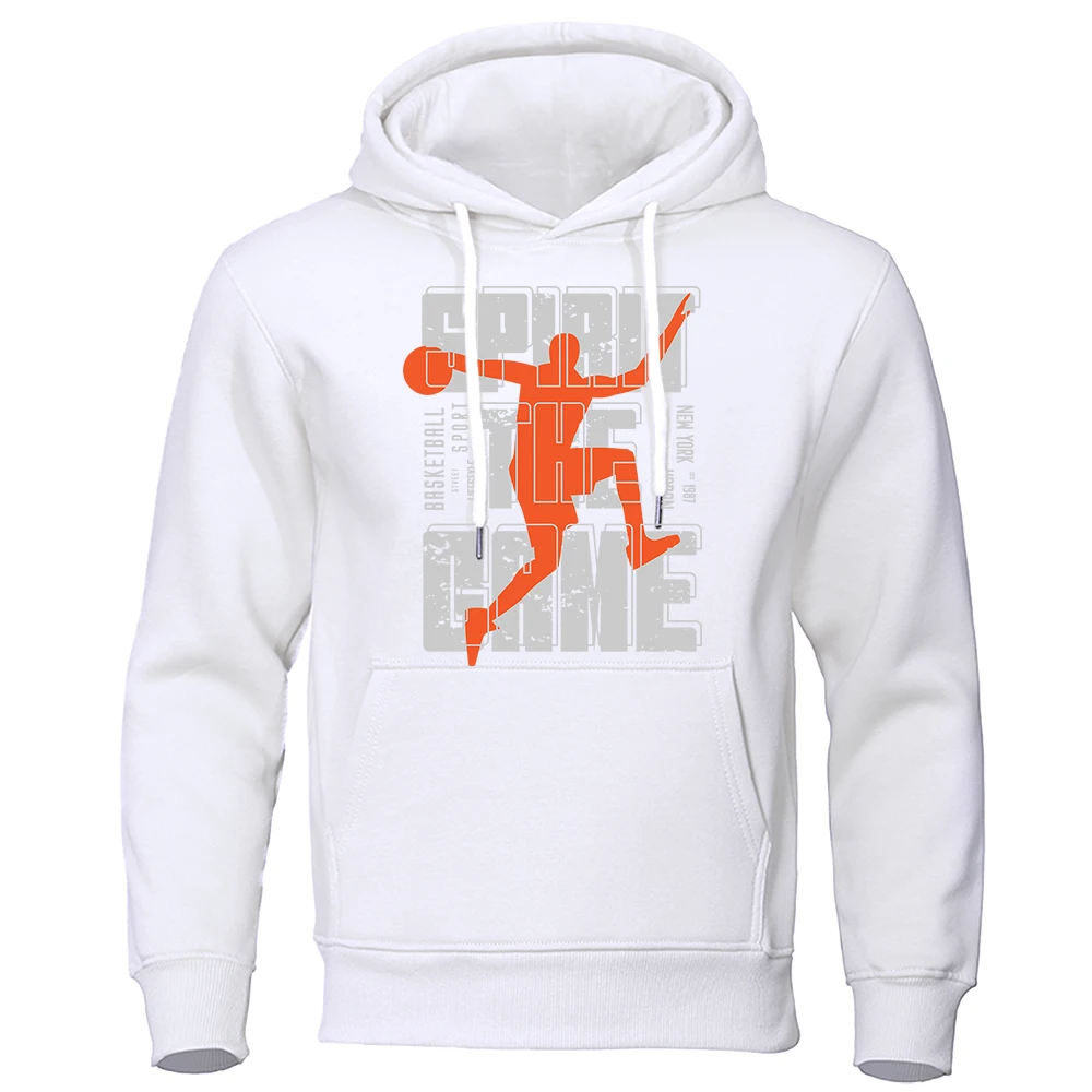 

Basketball Sport Lifestyle New York 1987 Hoodies For Men Casual O-Neck Sweatshirt Retro Oversized Top Funny Street Hoodie Male