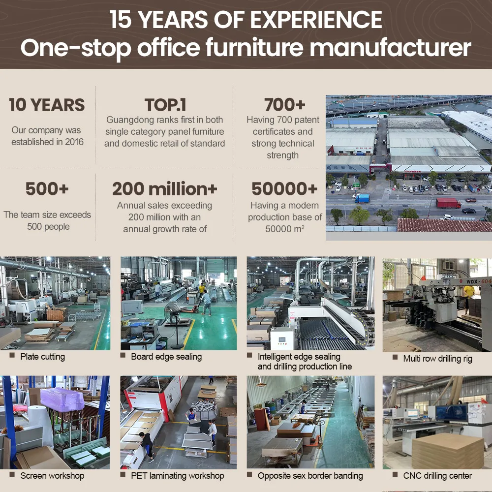 مخصص الراقية الحديثة على شكل حرف L رئيس مكتب العمل دائم التنفيذي أثاث المكاتب مصباح وحدات حديثة مكتب مكتب بناء