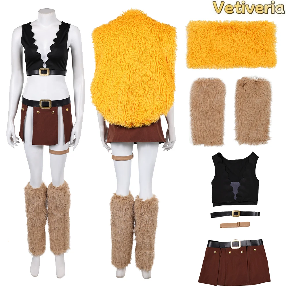 

Women Nami Cosplay Costume Top Skirt Vest Set Movie Navigation Roleplay Clothing Female Carnival Party Halloween Fantasia Suit