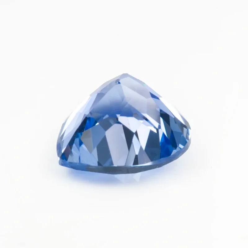 Lab Grown Sapphire Heart Shape Cornflower Color For Charms Jewelry Making DIY Ring Necklace Earrings Materials Certificate