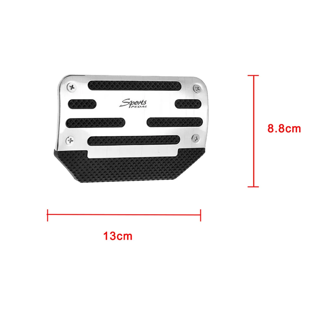 

Authentic 2Pcs Gas Accelerator Pedal And Brake Pedal Cover Foot Pad Non-Slip For Universal Automatic Transmission Car