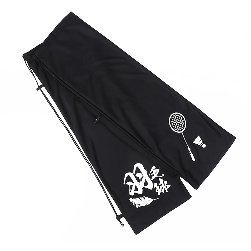 

Portable Badminton Racket Cover Soft Storage Bag Drawstring Binding Badminton Racket Cover Protective Storage Bag