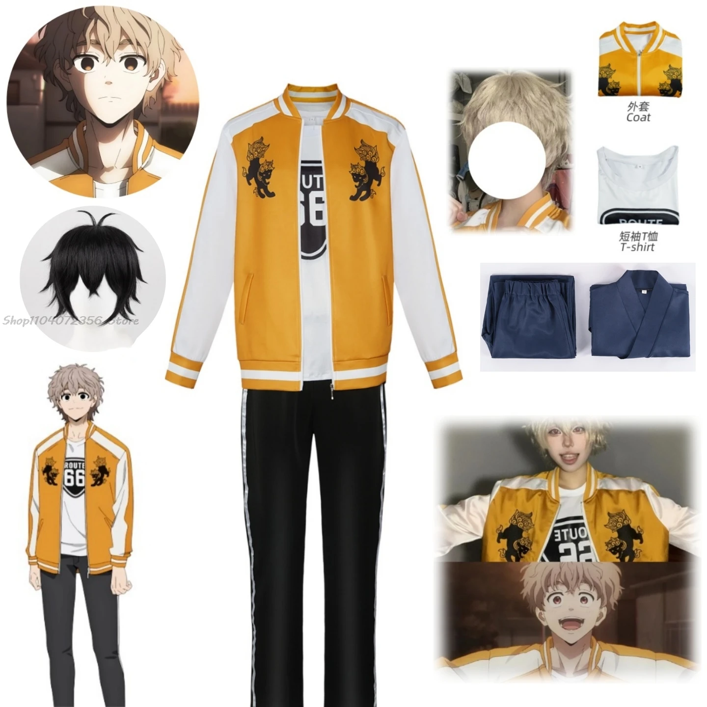 Anime WIND BREAKER Shishitoren Choji Tomiyama Cosplay Costume Embroidered Coat Uniforms Jo Togame Halloween Party Team Suit 2024