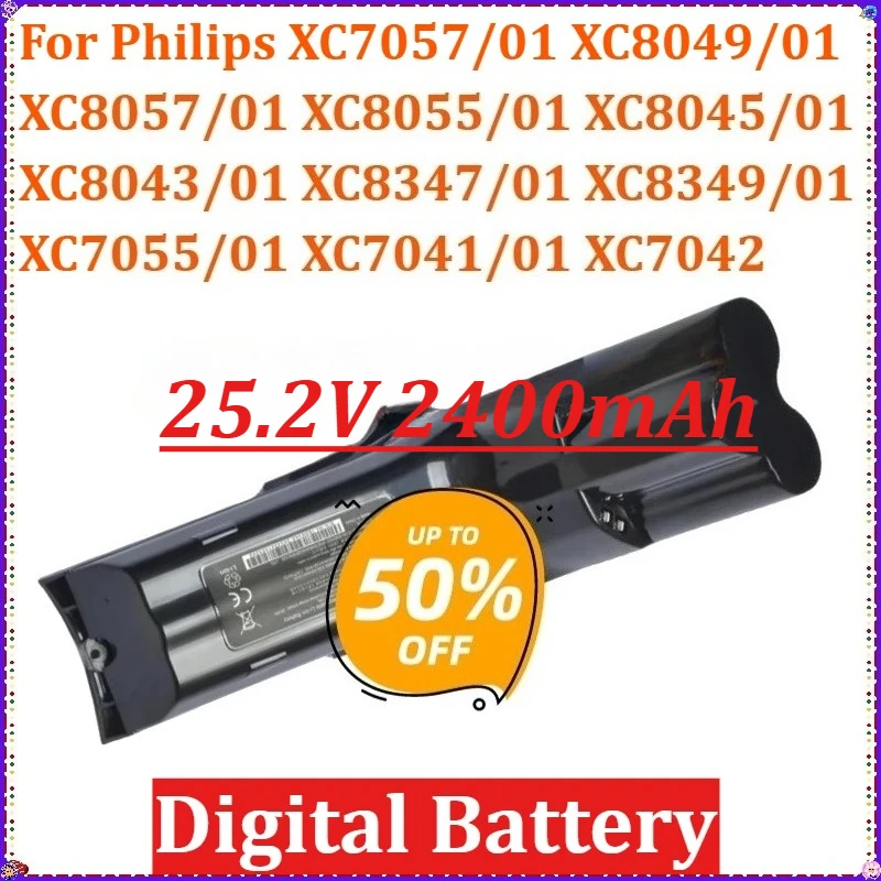 

Battery for Philips XC7057/01 XC8049/01 XC8057/01 XC8055/01 XC8045/01 XC8043/01 XC8347/01 XC8349/01 XC7055/01 XC7041/01 XC7042