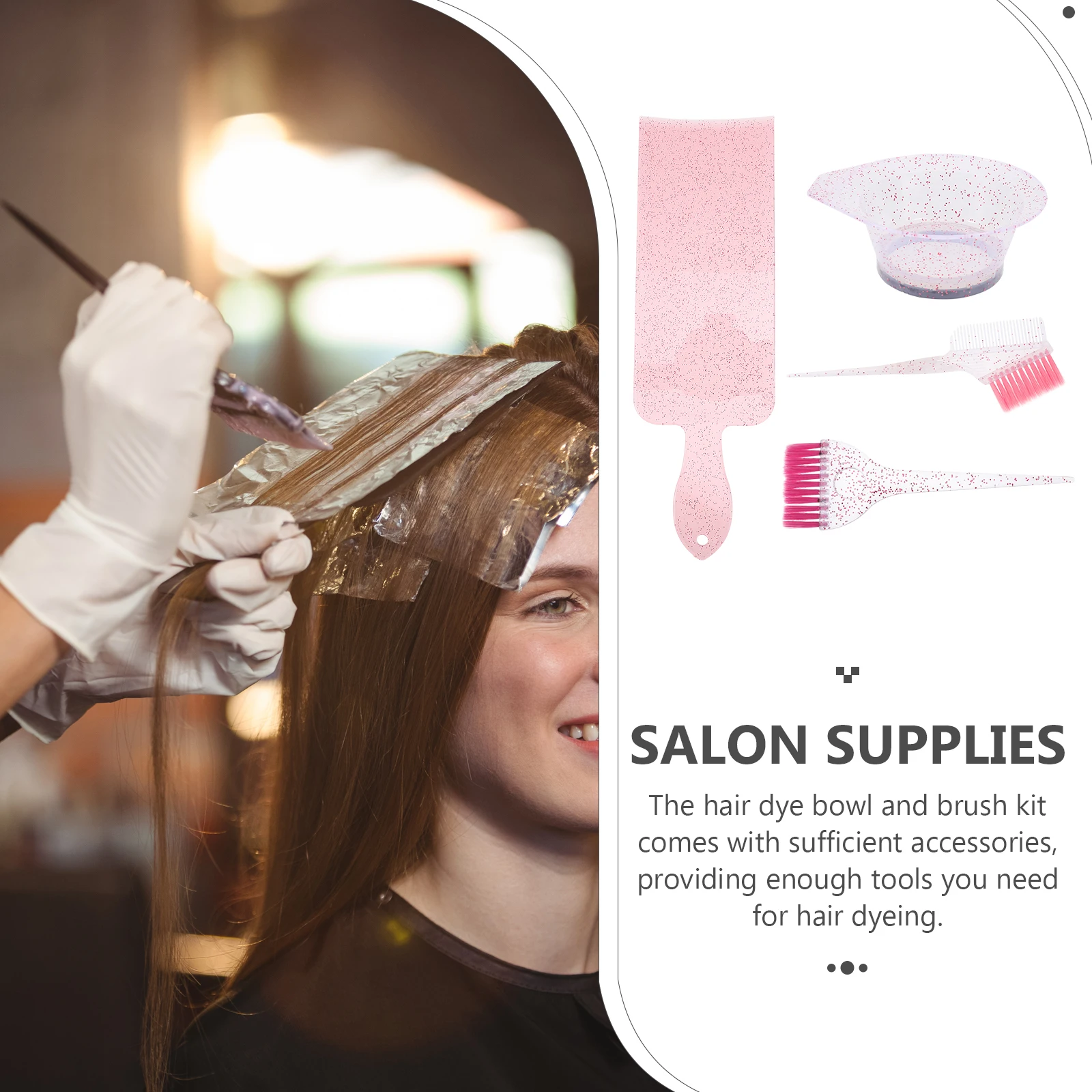

Color Pink Hair Dye Supplies Use Mixing Kit Tools Hair Dye Salon Supplies Bowl And Brush Kit