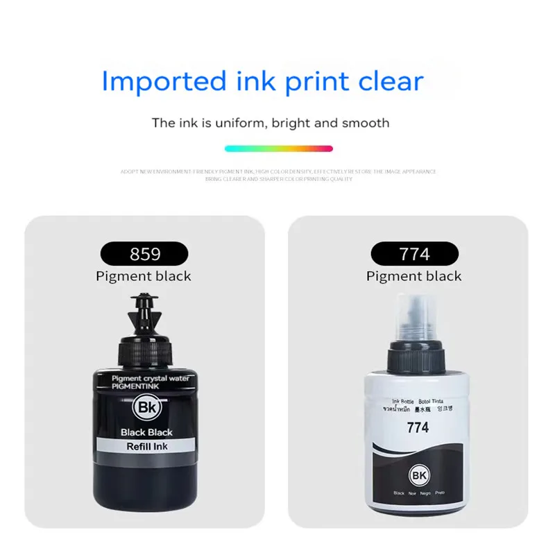 T859 859 T7741 T774 774 حبر الصباغ للطابعة Epson WorkForce M200 M105 M100 M101 M205 EcoTank L655 L605 L1455 L656 L606