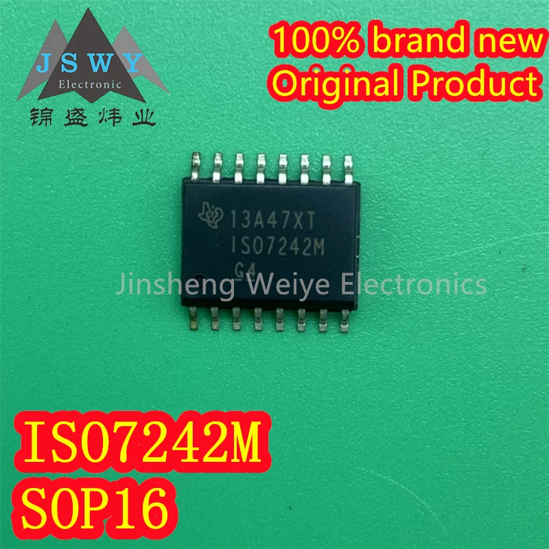 

ISO7242MDWR ISO7242M 100% new original in stock SMD SOP-16 pin digital isolator IC free shipping