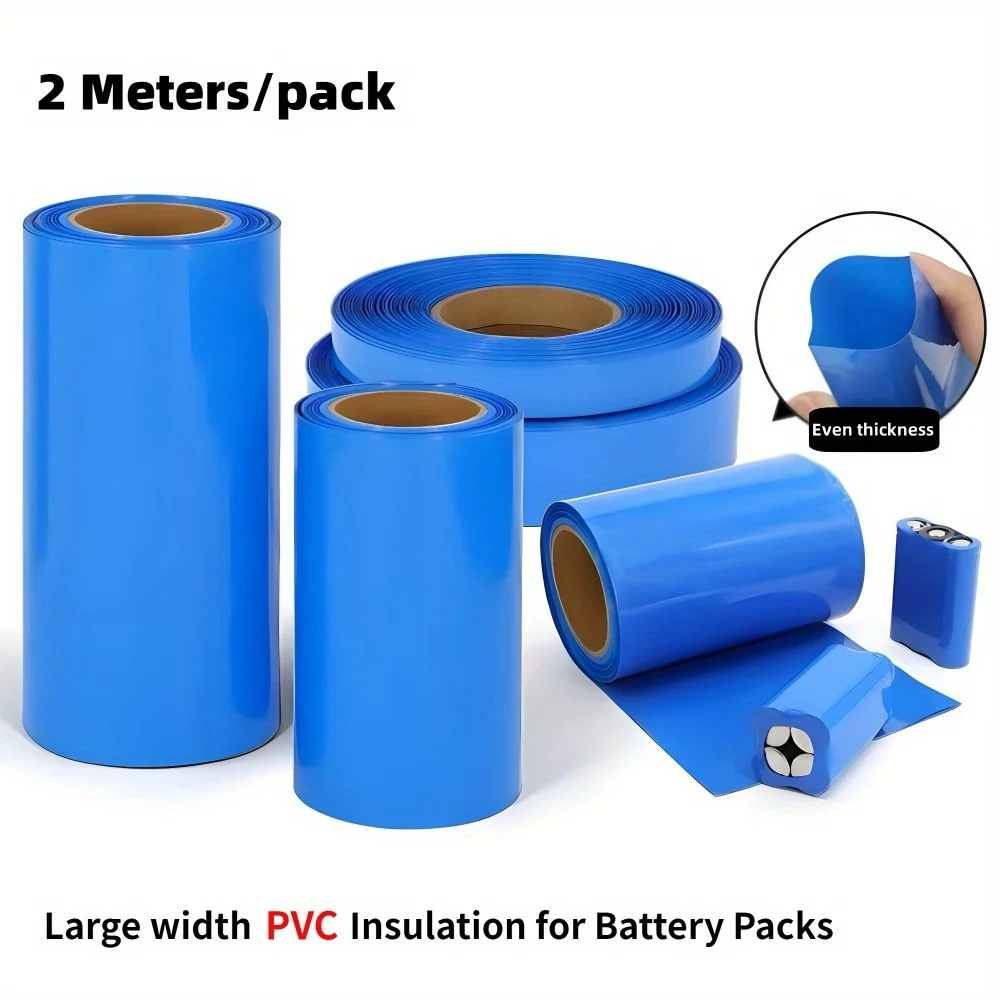 2m/pack 18650 Lipo Battery PVC Heat Shrink Tube Pack 25mm ~ 
