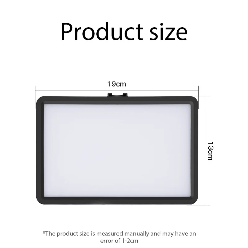 XMSJ 8 inch Photography Dimmable Flat-panel Fill Lamp 3000-6000K LED Video Light For Live Streaming Photo Studio Light Panel