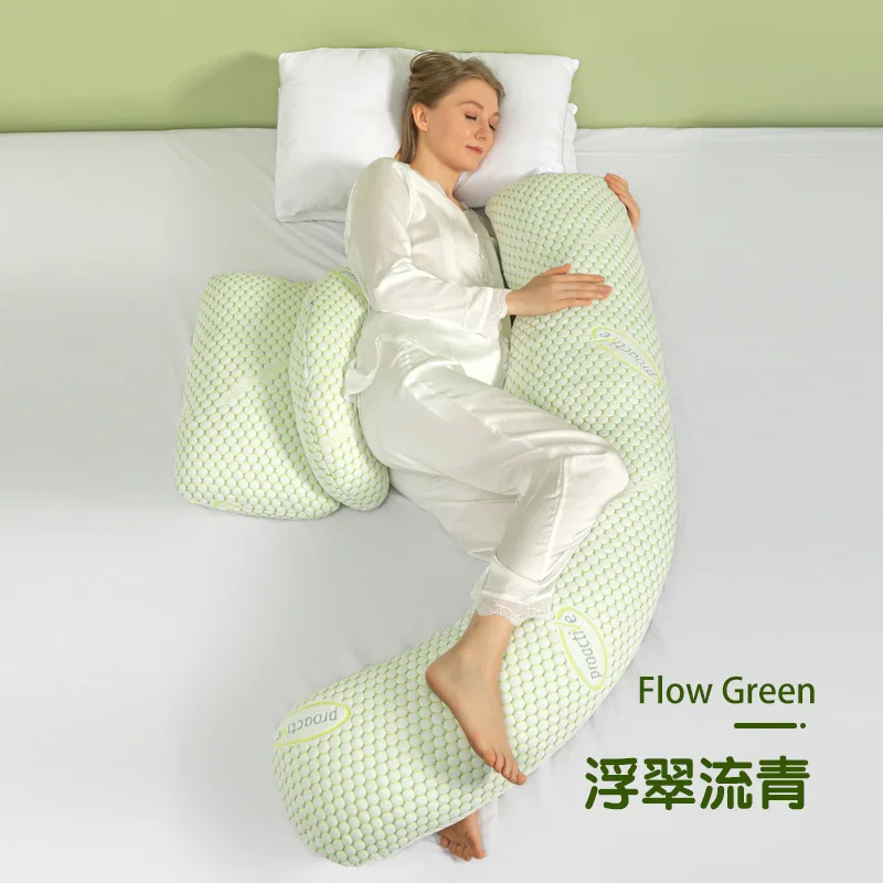 Maternity Pillows for Pregnant Women Protect Neck Waist Abdomen Legs Hand Women Pregnant Side Sleepers Pillow U Shape