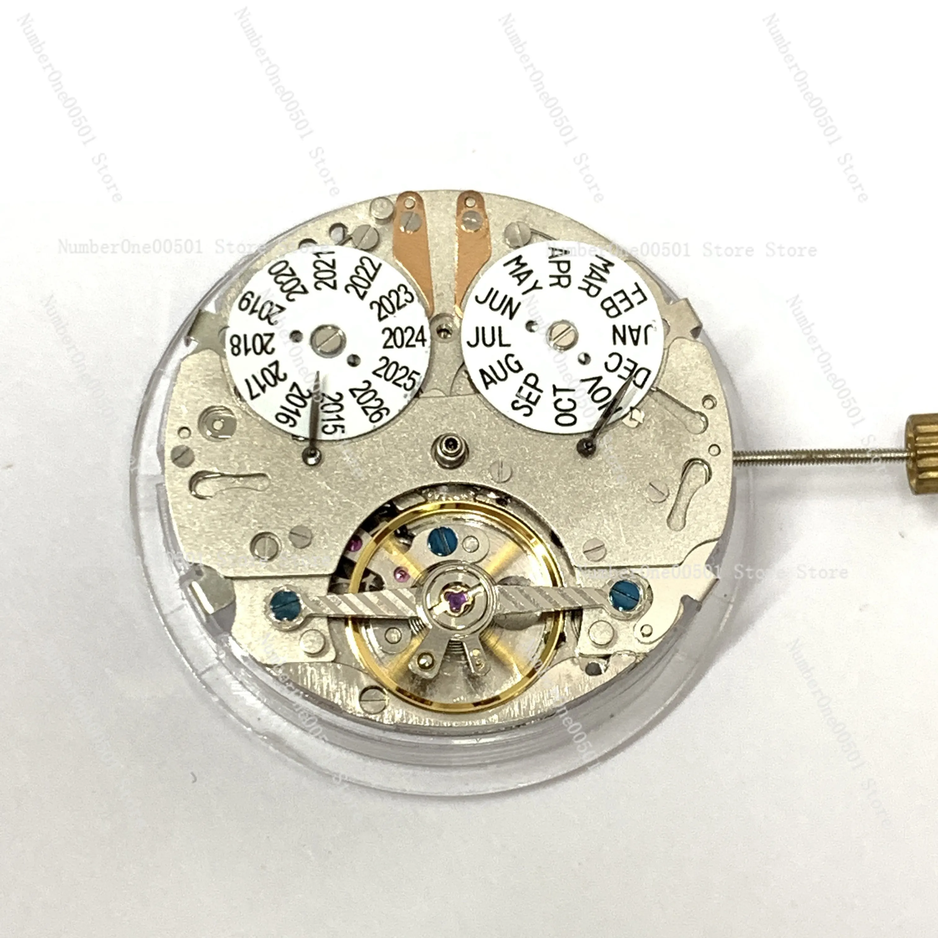 Automatic Perpetual Calendar Movement Five Hands Multi Function Display Open Balance Wheel at 6 Complication Movement