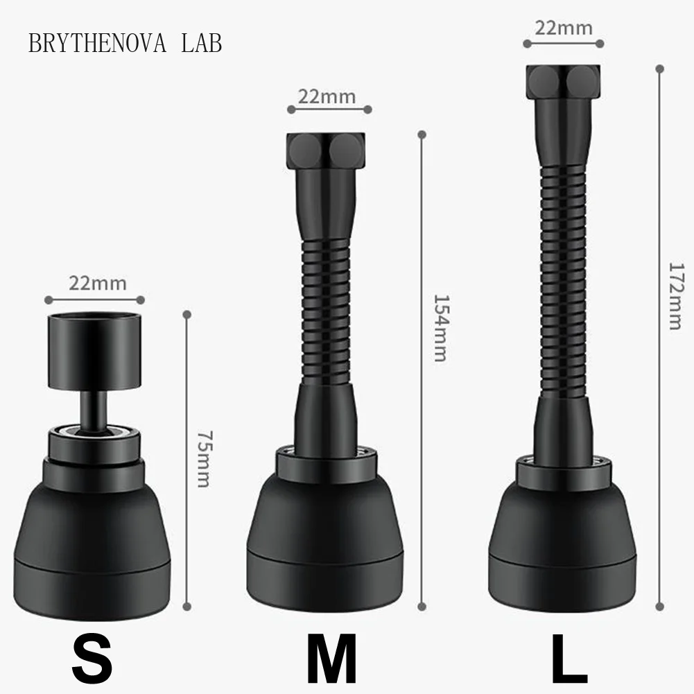 1pc Faucet Extender 36-0Rotation Sprayer Kitchen Taps Anti-Splash Booster Tap 3 Modes Water Saving Faucet Nozzle Aerator