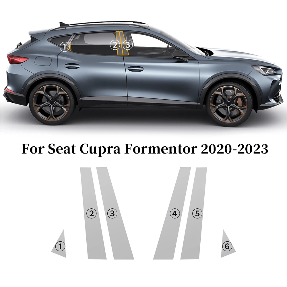 Headlight Rearview B C Pillars TPU Paint Protection Film For Seat Cupra Formentor 2020-2023 Pre-cut PPF Anti-scratch Clear Bra - view 2