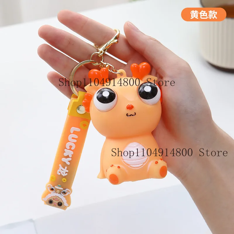 Zabawka antystresowa Kreatywny Smok Dinozaur z Wydzielającymi Się Oczami, Śmieszna Zabawka Sensoryczna do Ściskania i Wyładowywania Energii