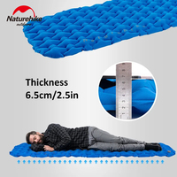 Naturehike Inflatable Mattress Portable Nylon Mat Air Sleeping Pad Ultralight Camping Outdoor Folding Single Double Car Bed TPU