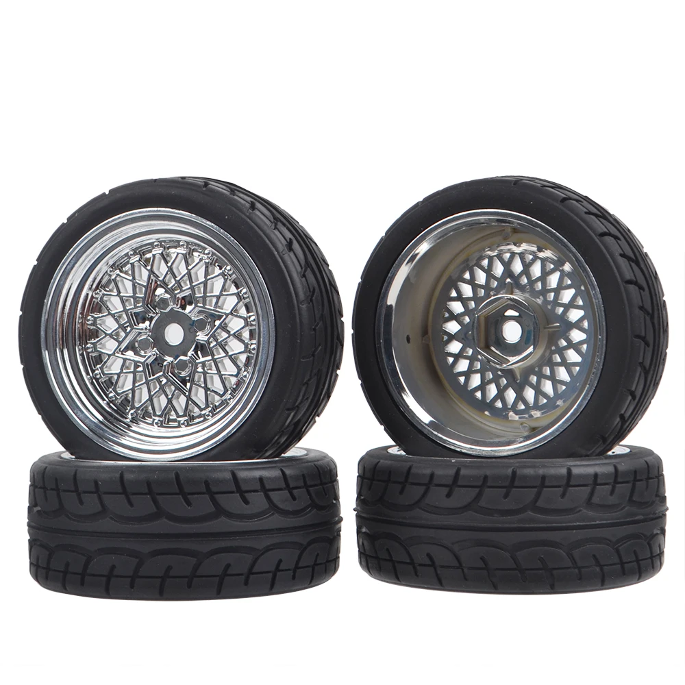 1/10 On Road Tire 12mm HEX Wheels Tyre for 1:10 Scale RC Touring Racing Car Tamiya TT02 Wltoys HPI Traxxas Kyosho Accessories