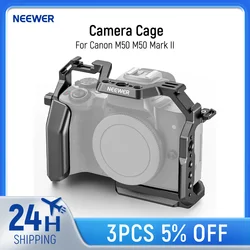 NEEWER M50/M50 II Cage Compatible with Canon M50 M50 Mark II Aluminum Video Rig with HDMI Cable Clamp, NATO Rail