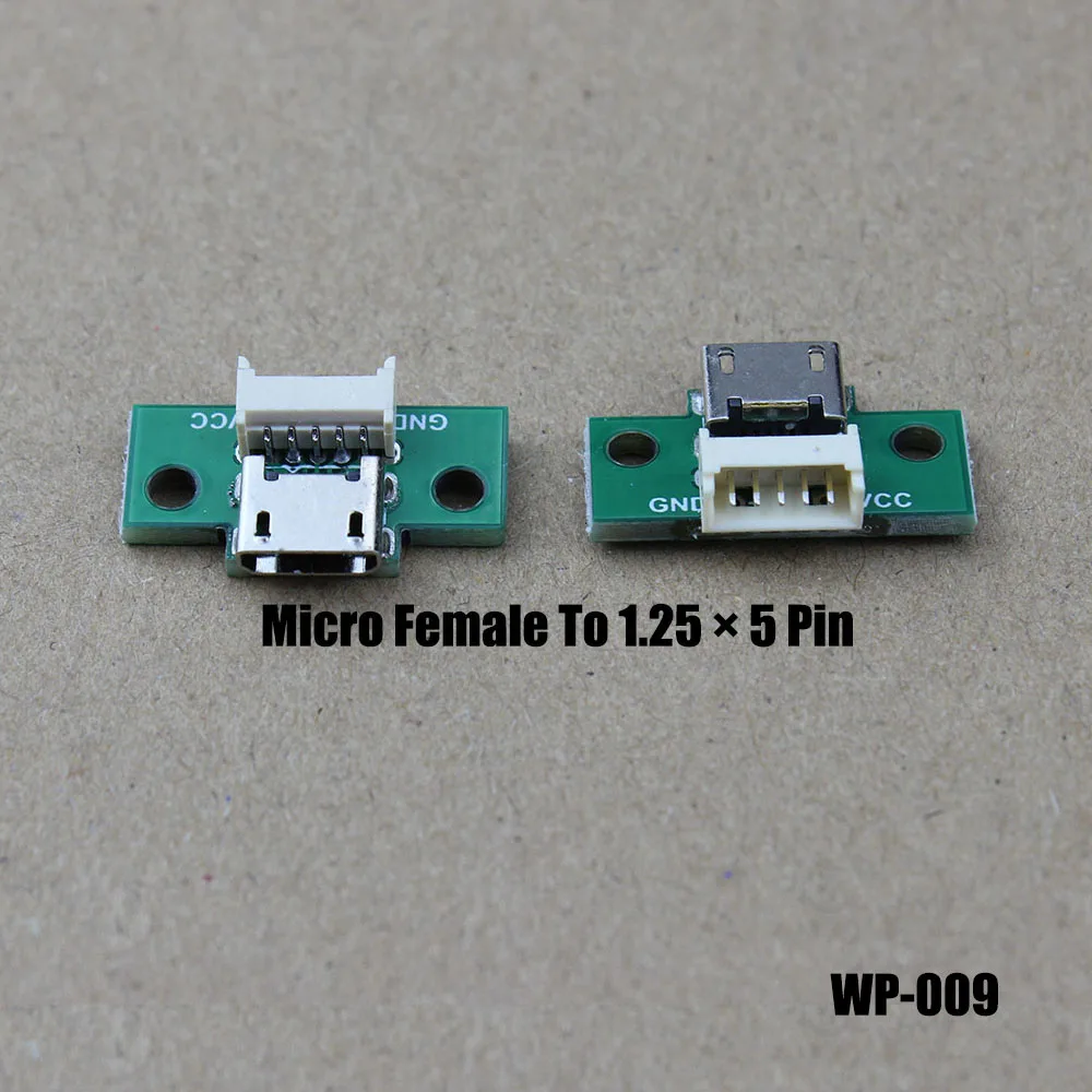 Micro Mini USB Jack Test Board Android Micro Female Connector 2P 2Pin Charging Port Socket USB Socket Charging Board WP-009