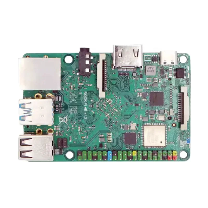 Custom Computer board pcba Pi 4B V1.4 - RK3399 64 Bit Hexa Core CPU - 4 GB LPDDR4 RAM similar as raspberry pi clone