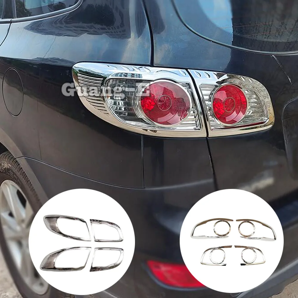 

For Hyundai Santafe Santa Fe 2006 2007 2008 2009 2010 2011 2012 Car Detector Cover Trim Back Tail Rear Light Lamp Frame Eyebrow