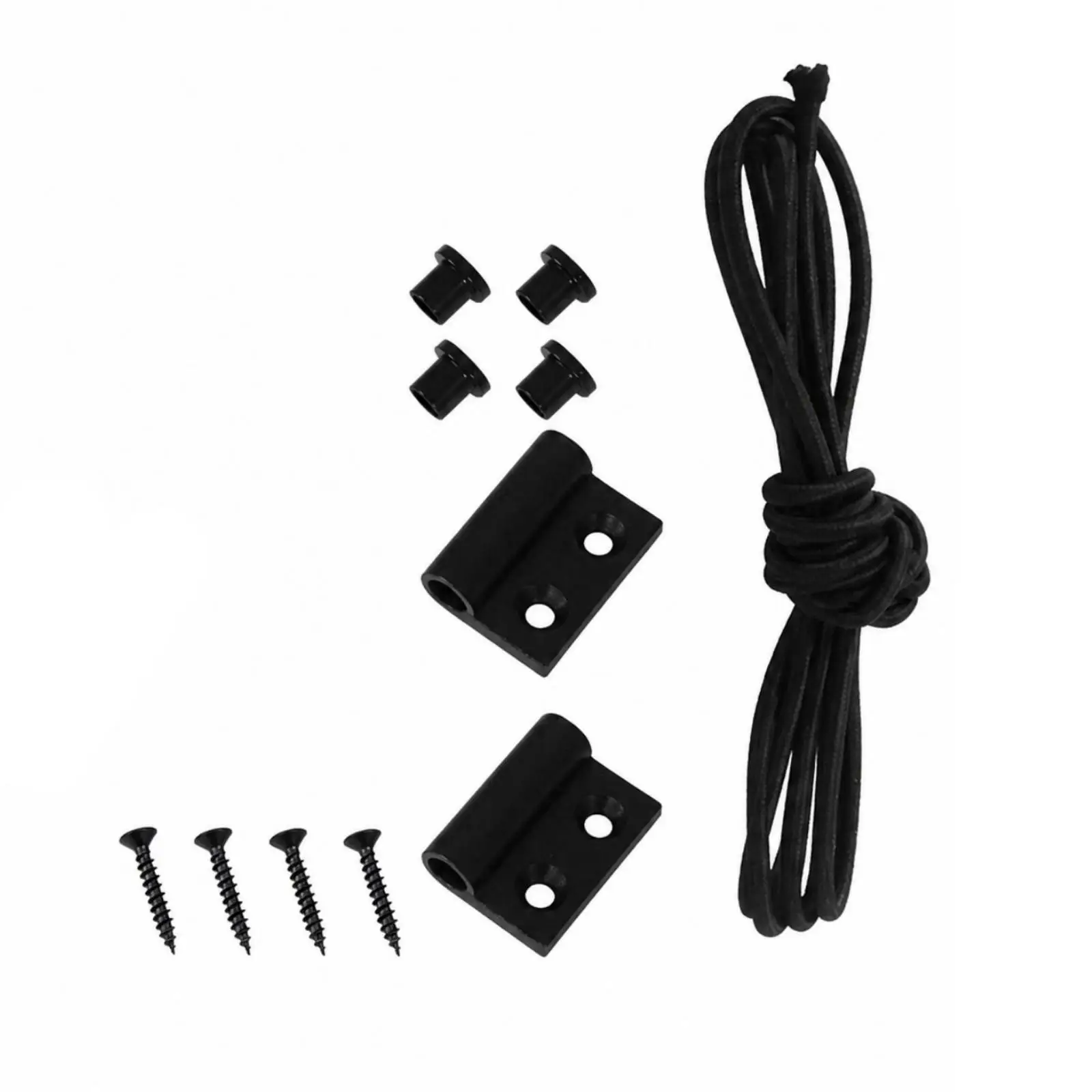 Lightweight Aluminum RV Guardrail with Elastic Cord for Secure Cabinet Storage in Travel Trailers