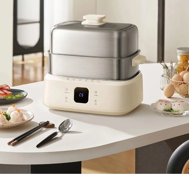 Electric Steamer Multifunctional Steaming Boiling and Stewing Breakfast Machine