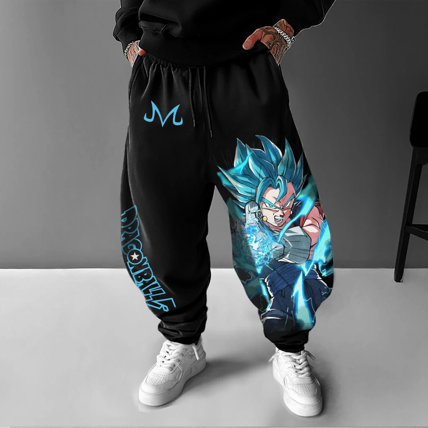 Dragon Ball Collaboration الصيف والخريف الرجال الحياة اليومية الرياضة والتنقل الأكثر مبيعا مطبوعة سراويل قطنية نقية