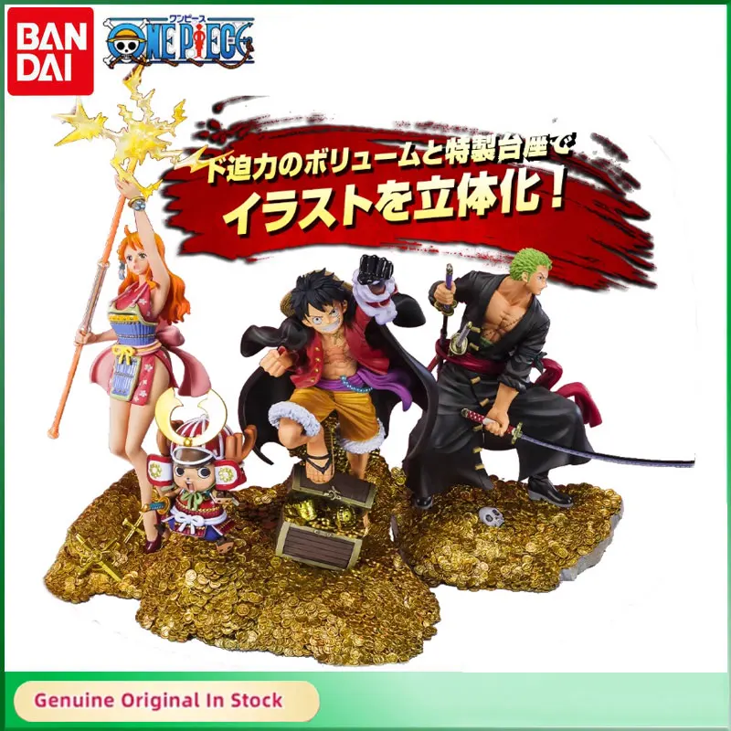 

Bandai Original Figuarts Zero One Piece Nami Roronoa Zoro Luffy Pirate Scenery PVC Action Figure Desktop Decoration Kids Gift