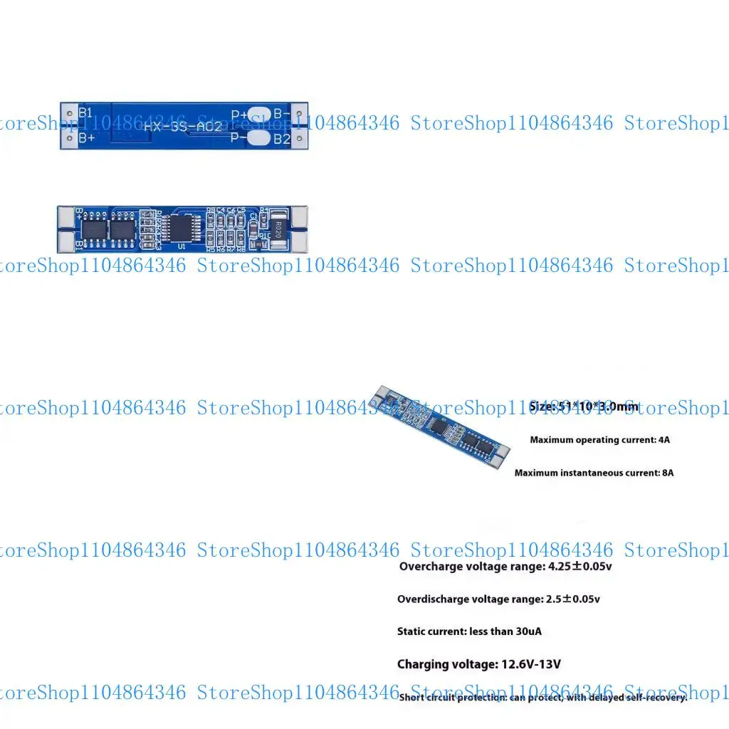

5ASD 18650 Аккумуляторное зарядное устройство 3S 12 В ПАРТА ПЕЧА